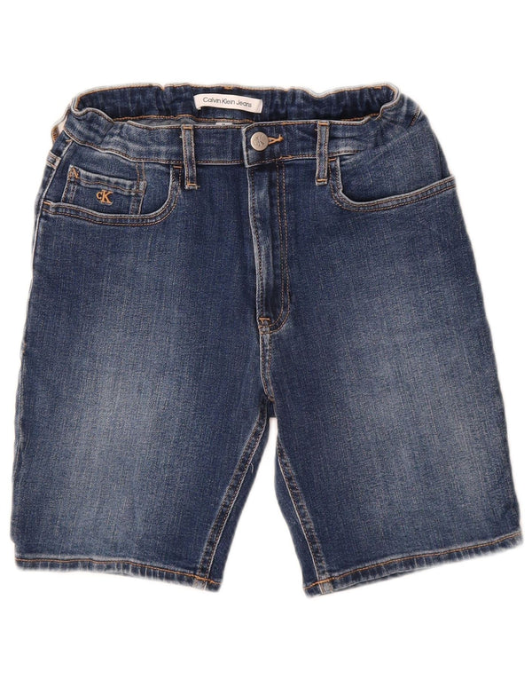 Calvin Klein Boys Denim Shorts 13-14 år W26 Blå Bomuld