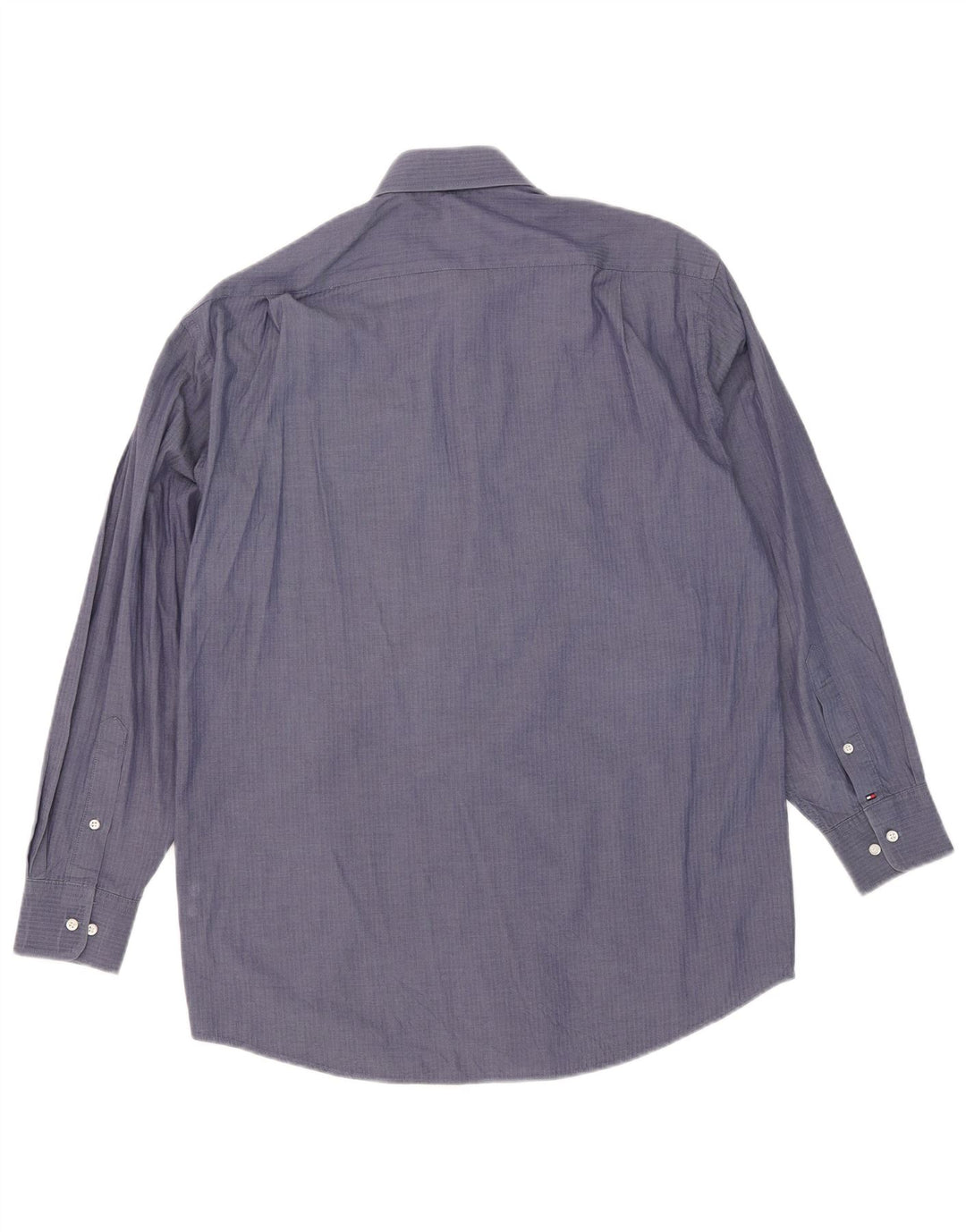 Tommy Hilfiger Herreskjorte Størrelse 15 1/2 Medium Navy Blue Herringbone