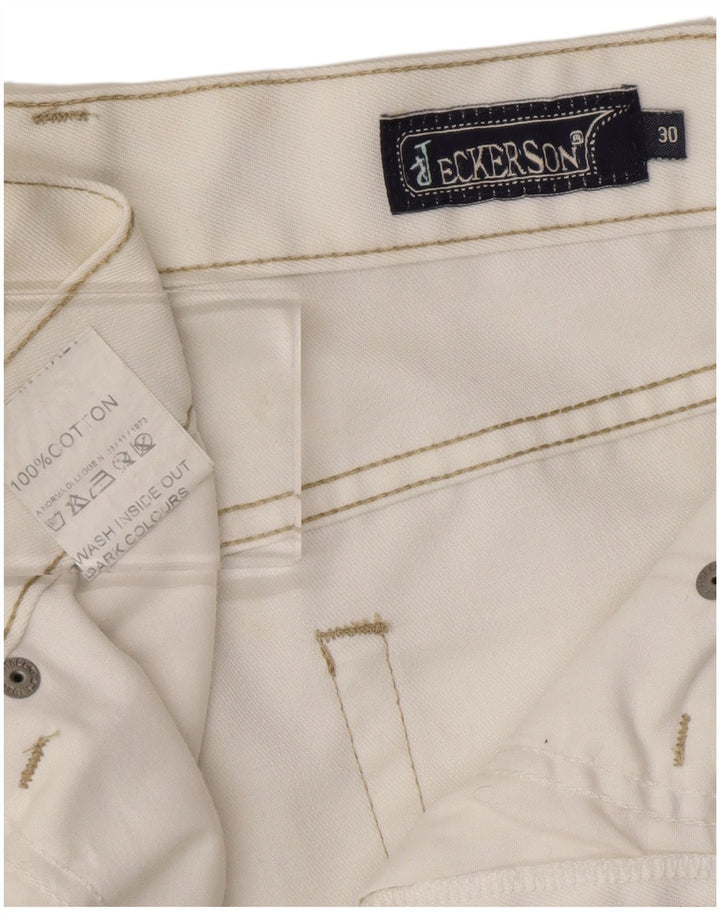 JECKERSON Lige jeans til kvinder W30 L32 Hvid bomuld