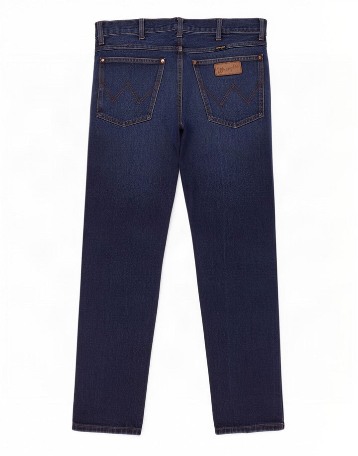 Wrangler Straight Jeans til mænd W32 L32 blå bomuld