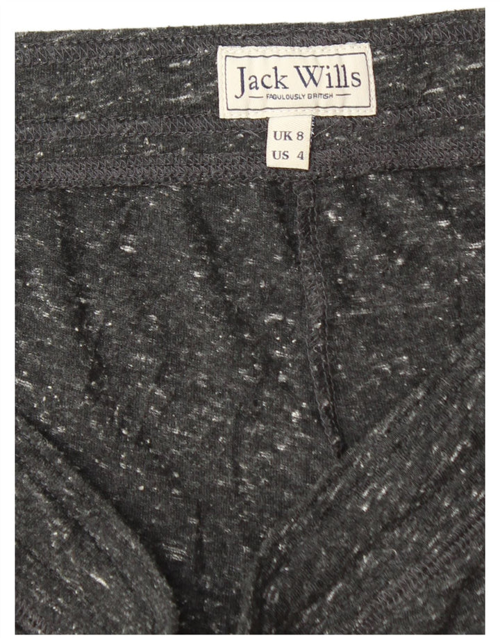 Jack Wills Sportsshorts til kvinder UK 8 Small Black Flecked Polyester
