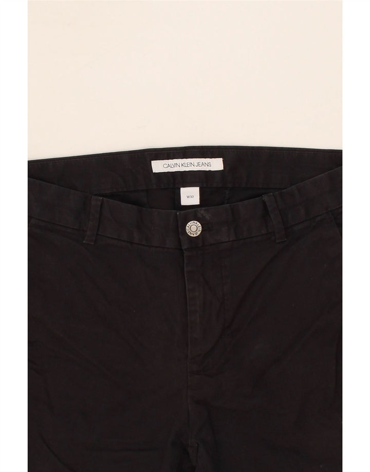 CALVIN KLEIN JEANS Womens Chino Shorts W30 Medium Black Cotton Vintage Calvin Klein Jeans and Second-Hand Calvin Klein Jeans from Messina Hembry 