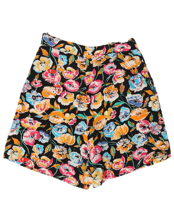Vintage kvinders højtaljede fritidsshorts IT 44 Medium W26 Flerfarvet