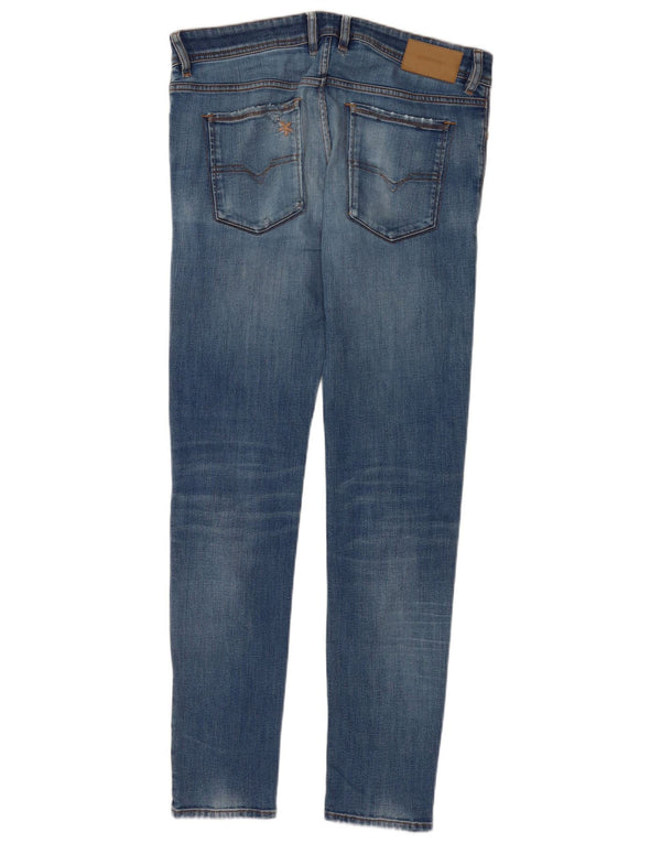 Diesel Herre Sleenker Slim Skinny Jeans W33 L32 Blå Bomuld