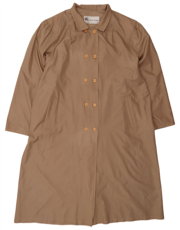 Claude Havrey Dame Oversized Dobbeltradet Frakke EU 52 4XL Brun