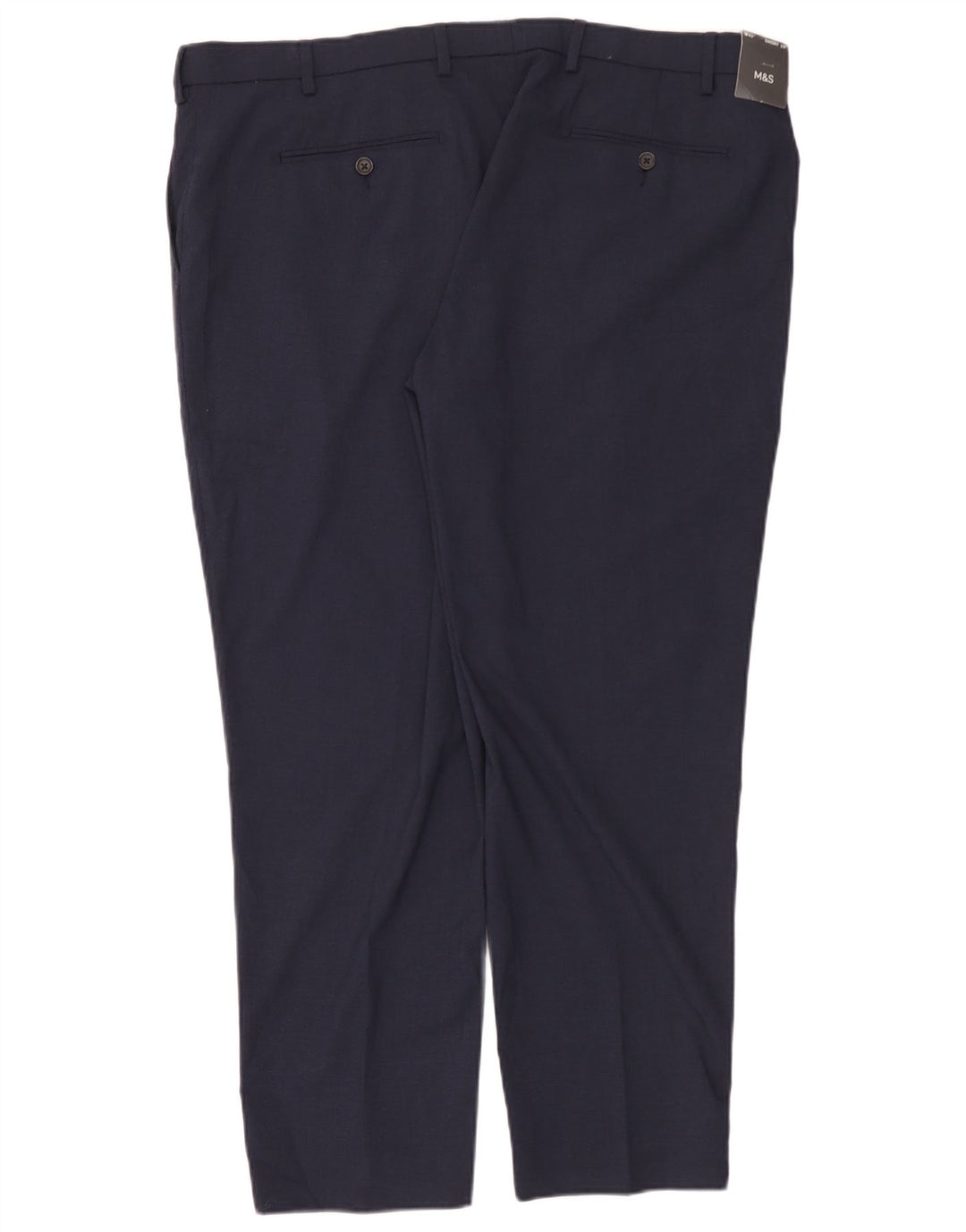 Marks & Spencer Herre Chino Bukser W42 L29 Marineblå Polyester