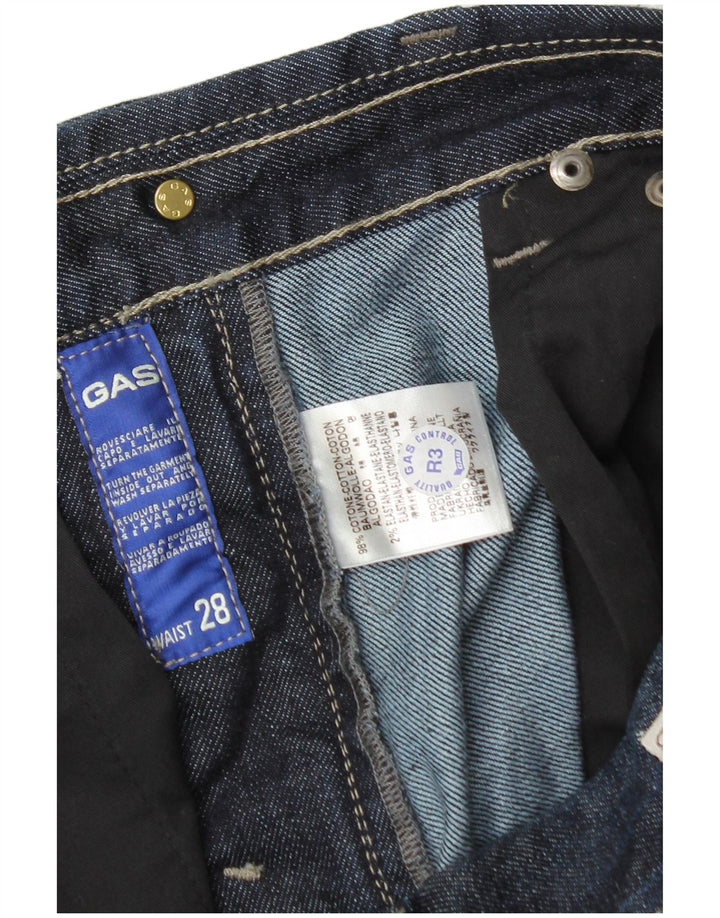 Gas Straight Jeans til mænd W28 L33 Marineblå bomuld