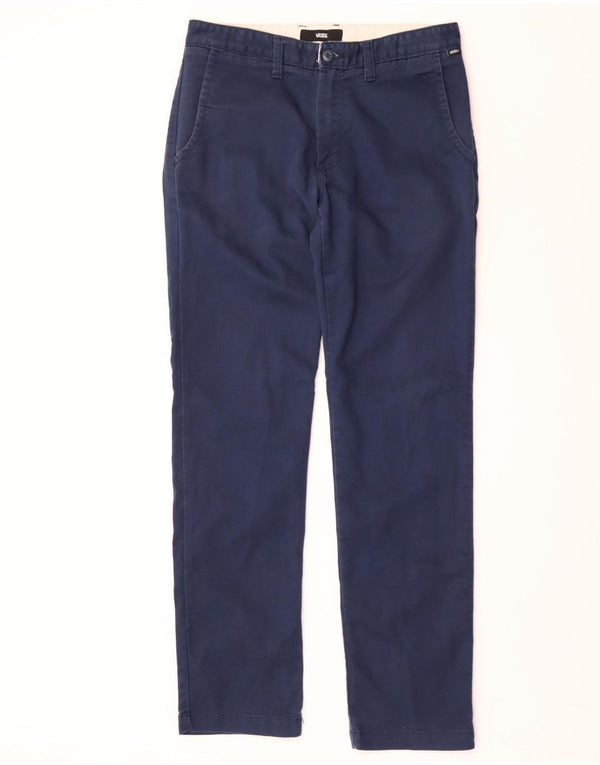 Vans Mens Slim Chino Trousers W31 L32 Navy Blue Cotton