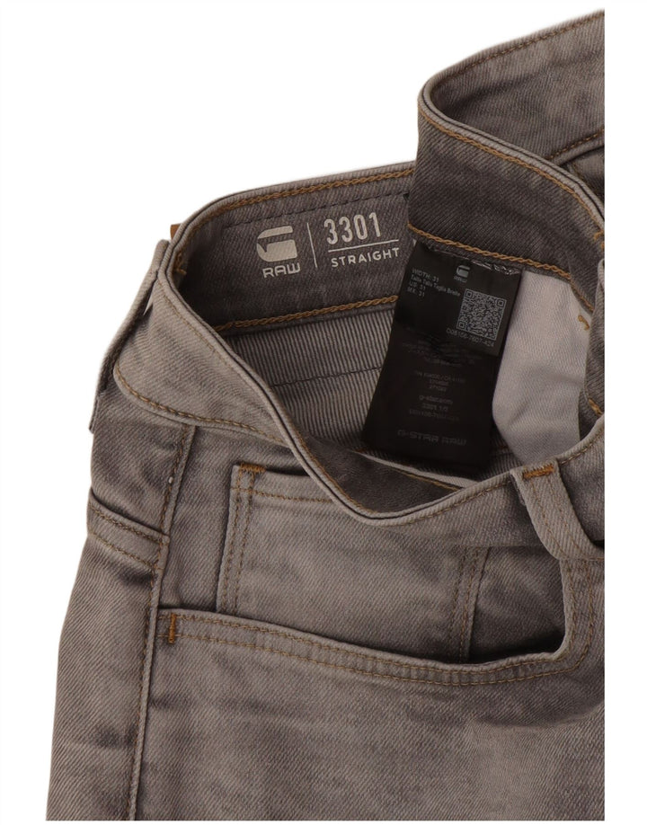 G-Star Herre 3301 denimshorts W31 Mellemgrå bomuld