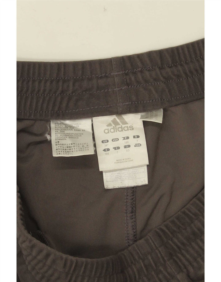 Adidas Herre Velour Træningsdragt Bukser Joggers Large Grå Polyester