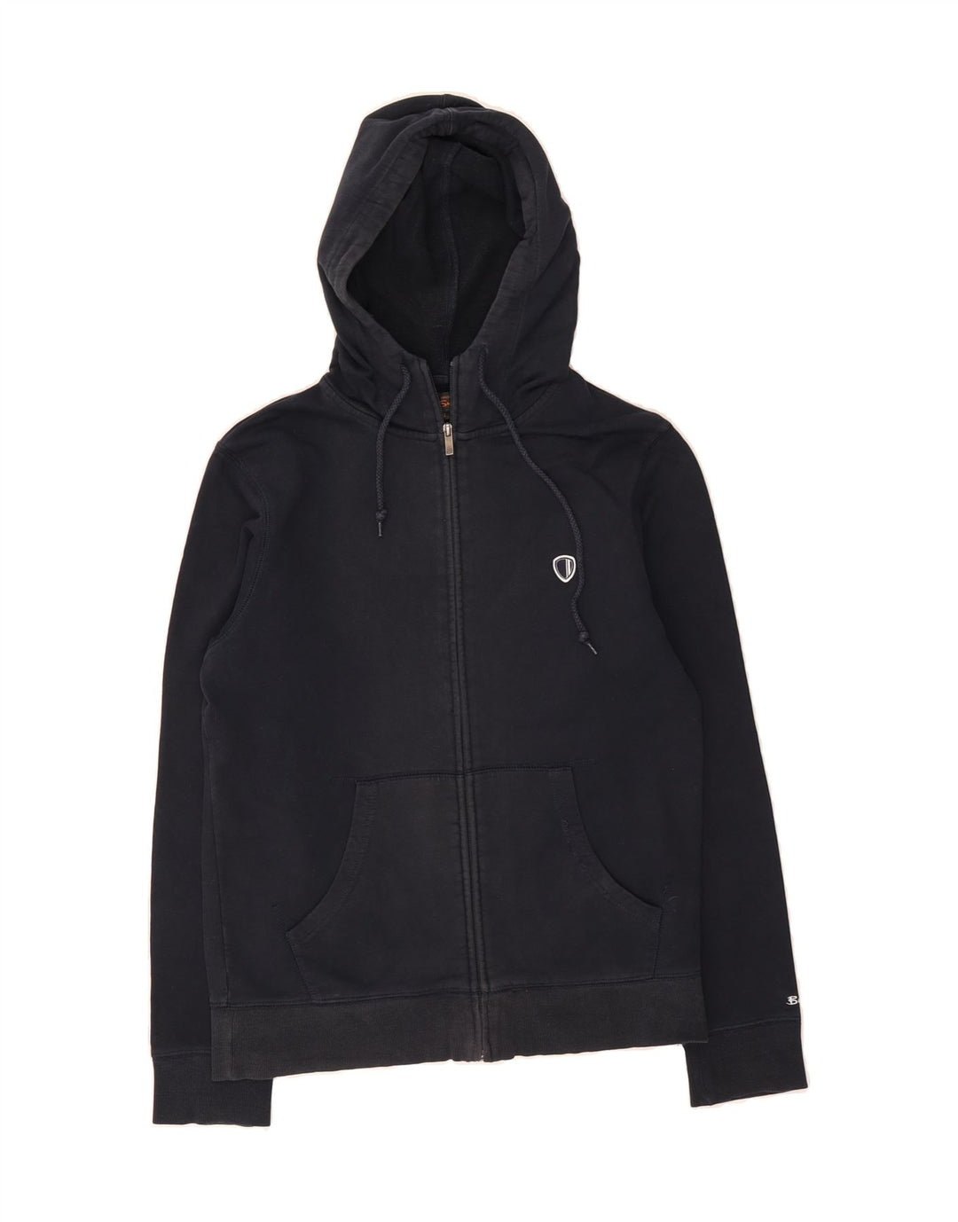 BEN SHERMAN Mens Zip Hoodie Sweater Small Navy Blue Cotton Vintage Ben Sherman and Second-Hand Ben Sherman from Messina Hembry 