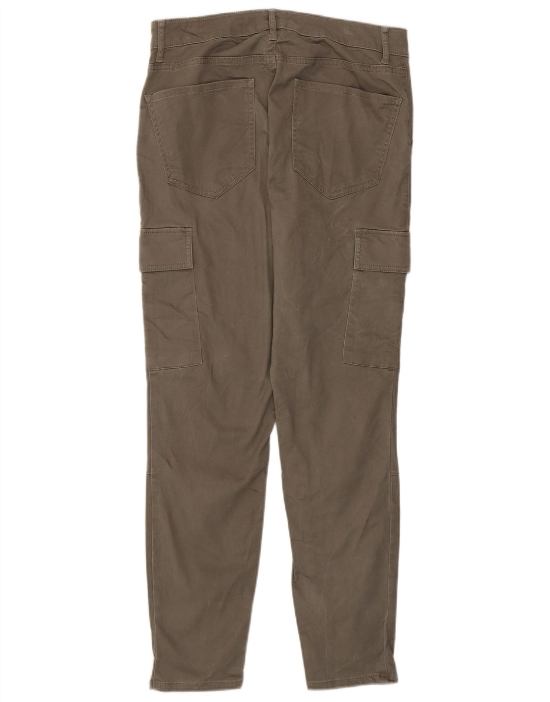 TOMMY HILFIGER Womens Slim Cargo Trousers US 8 Medium W30 L27 Grey Cotton