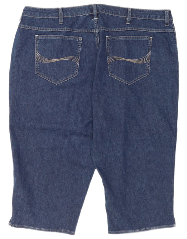 Lee Womens Riders Bermuda denimshorts US 26 3XL W46 Marineblå Bomuld