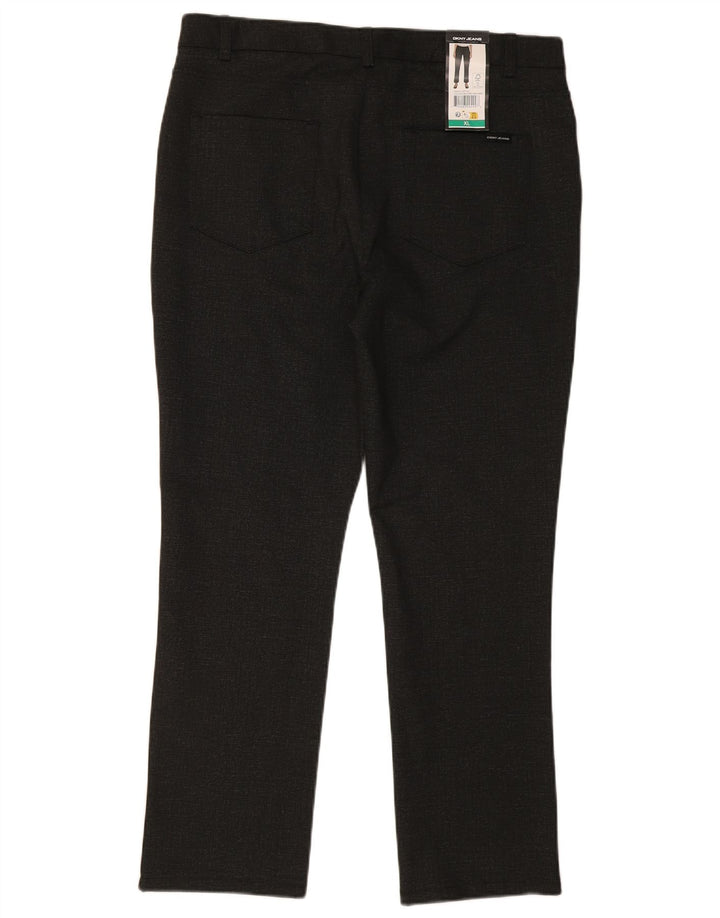Dkny Herre Lige Casual Bukser XL W36 L29 Sort Polyester