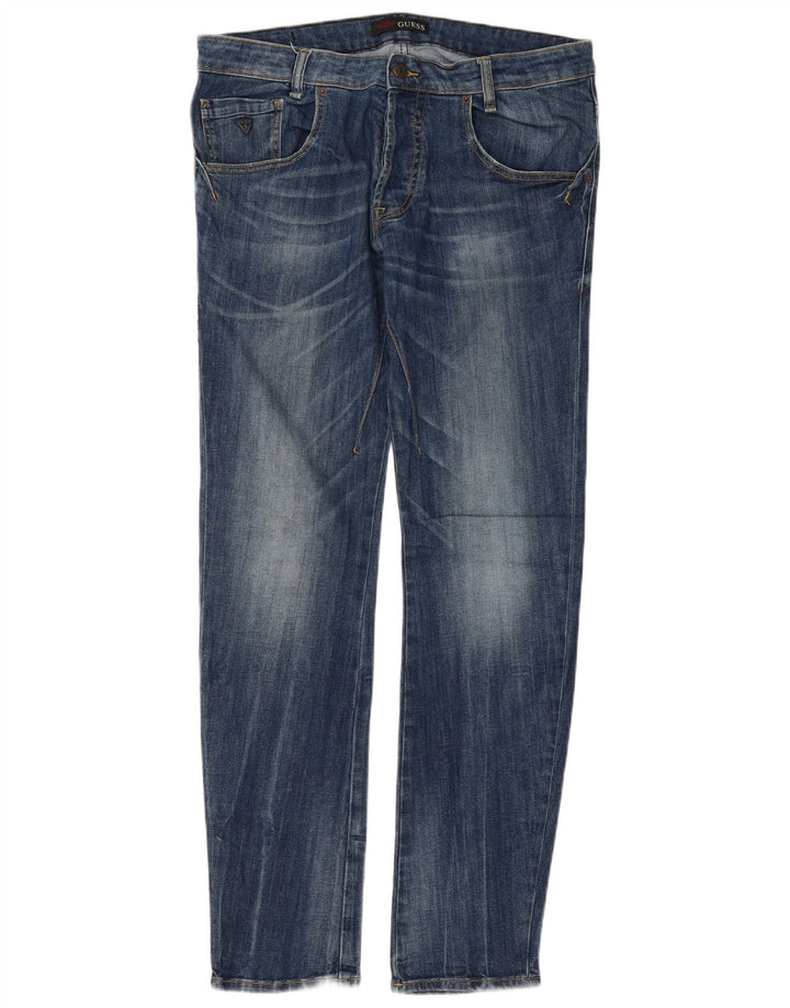 Guess Slim Jeans til mænd W32 L32 blå bomuld