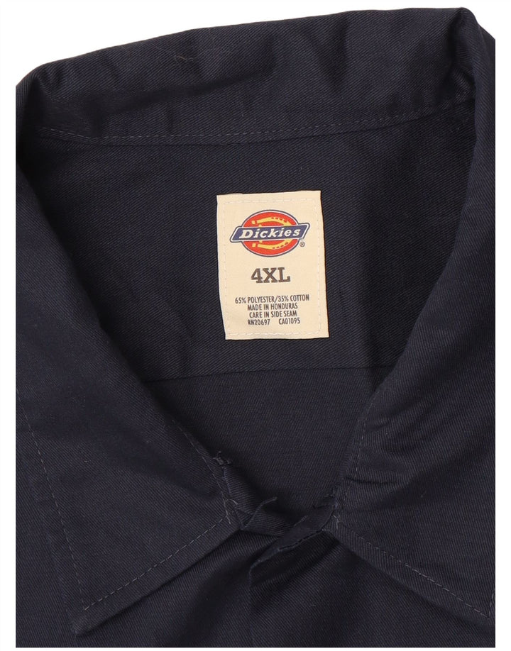 DICKIES Kortærmet herreskjorte 4XL marineblå polyester