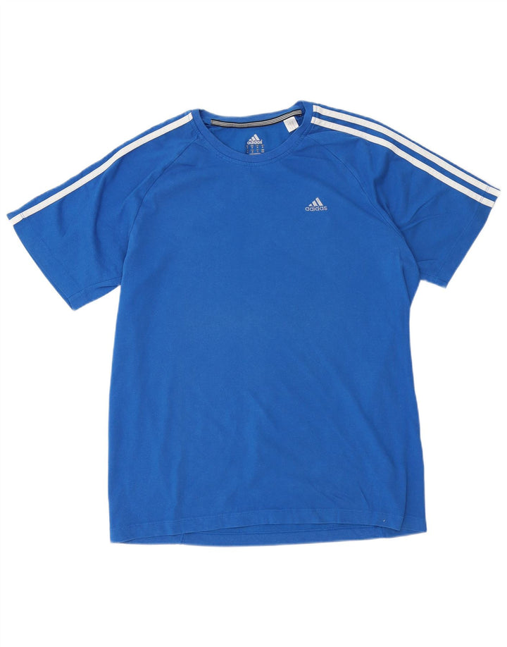 ADIDAS Herre Clima 365 T-shirt top mellemblå bomuld