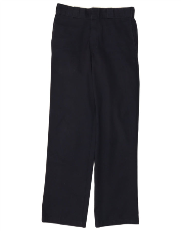DICKIES Straight Chino-bukser til mænd W30 L32 Marineblå polyester
