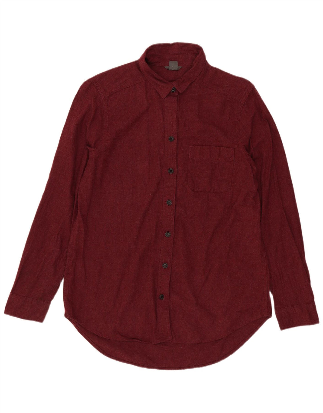 EDDIE BAUER Oversized skjorte til kvinder UK 10 Lille rødbrun bomuld