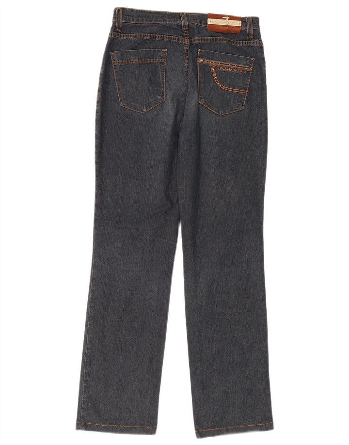 Trussardi lige jeans til kvinder W26 L29 marineblå bomuld