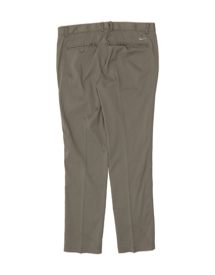 NIKE Mens Dri Fit Slim Chino Trousers W36 L34 Grey Polyester Vintage Nike and Second-Hand Nike from Messina Hembry 