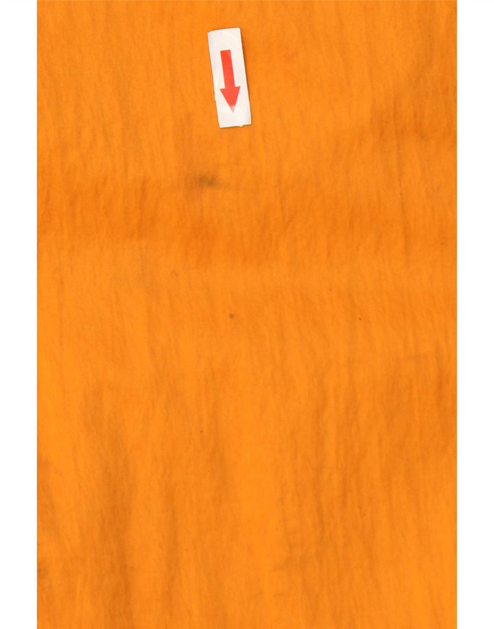 Pretty Green Mens Smiley Hætte Regnfrakke UK 40 Large Orange Polyester