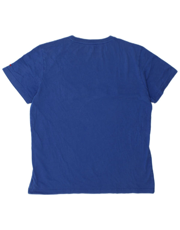 Napapijri Herre Grafisk T-Shirt Top XL Blå