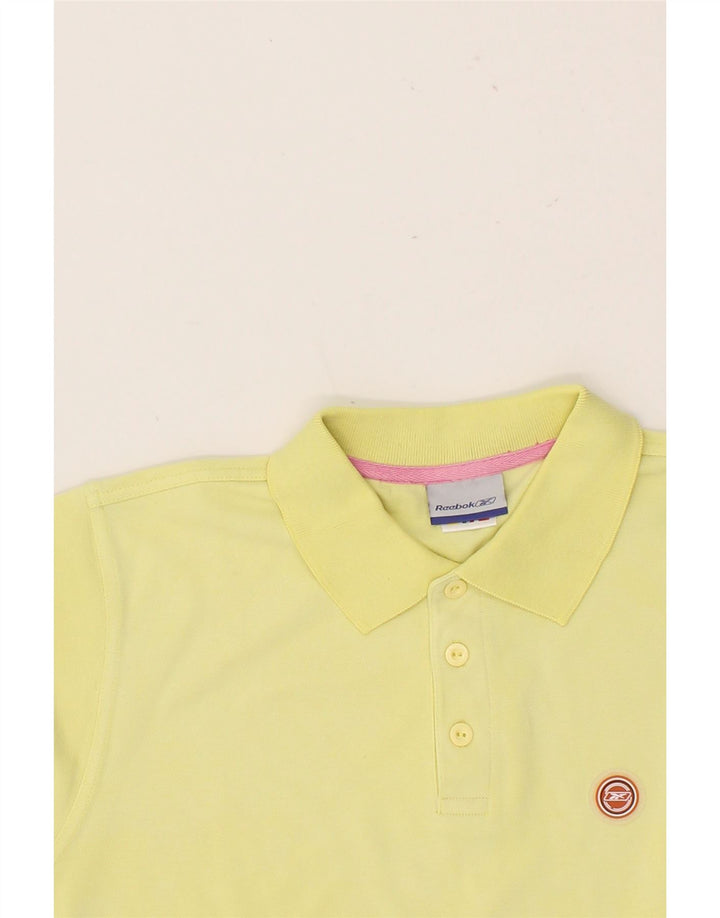 REEBOK Mens Polo Shirt Small Yellow Vintage Reebok and Second-Hand Reebok from Messina Hembry 