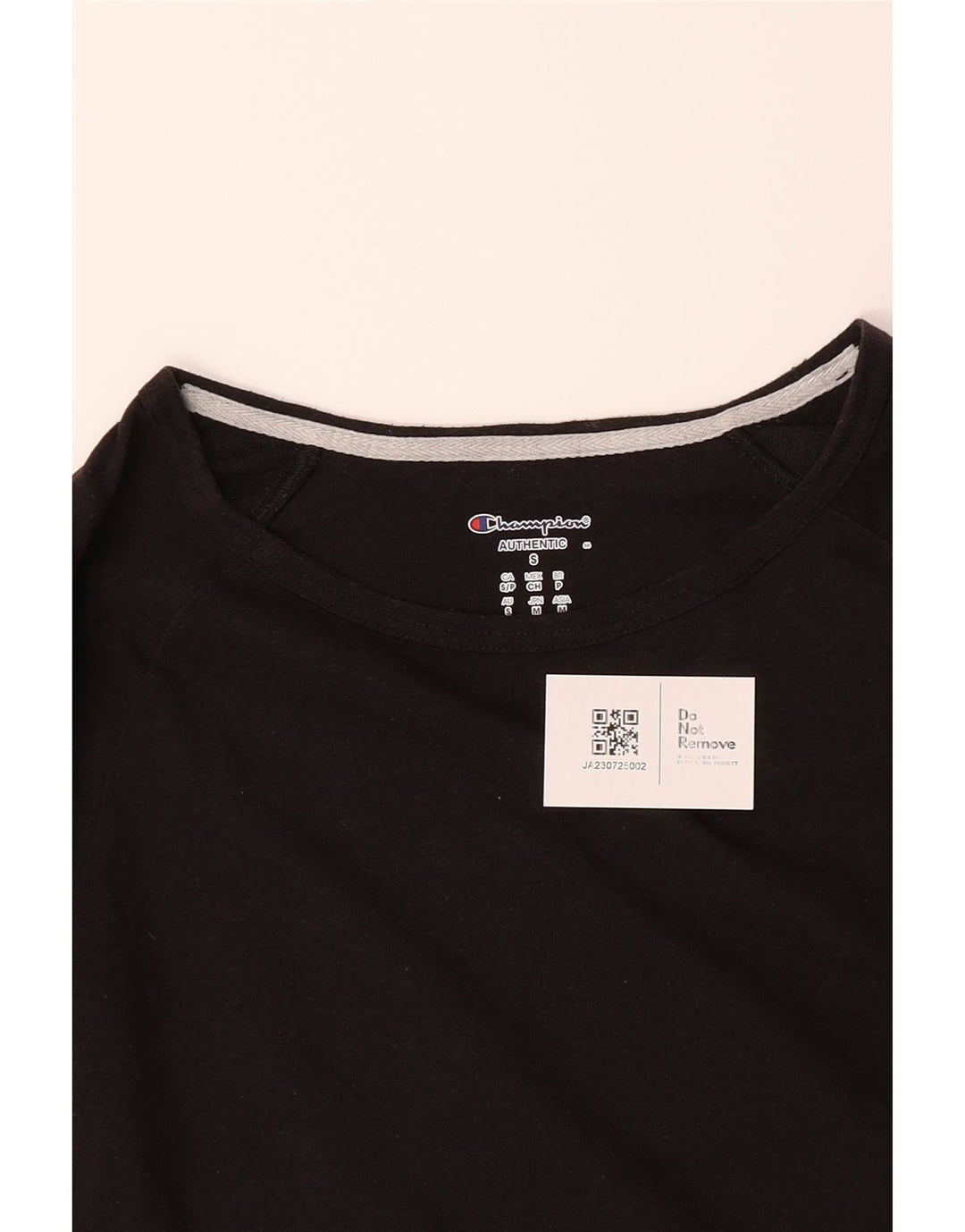 CHAMPION Womens Top Long Sleeve UK 10 Small Black Polyester