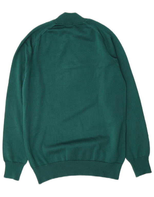 Vintage Dame Turtle Neck Jumper Sweater UK 12 Medium Green