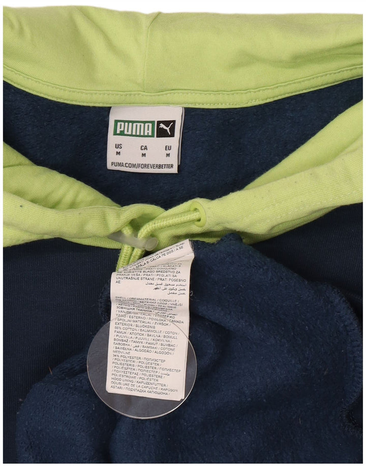 Puma Herre hættetrøje Jumper Medium Marineblå Colourblock Bomuld
