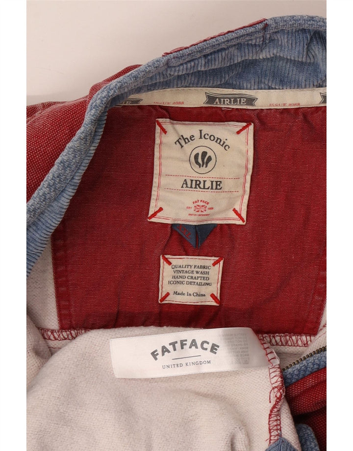 FEDT FACE Herre Airlie Zip Neck Sweatshirt Jumper 2XL Rød Bomuld