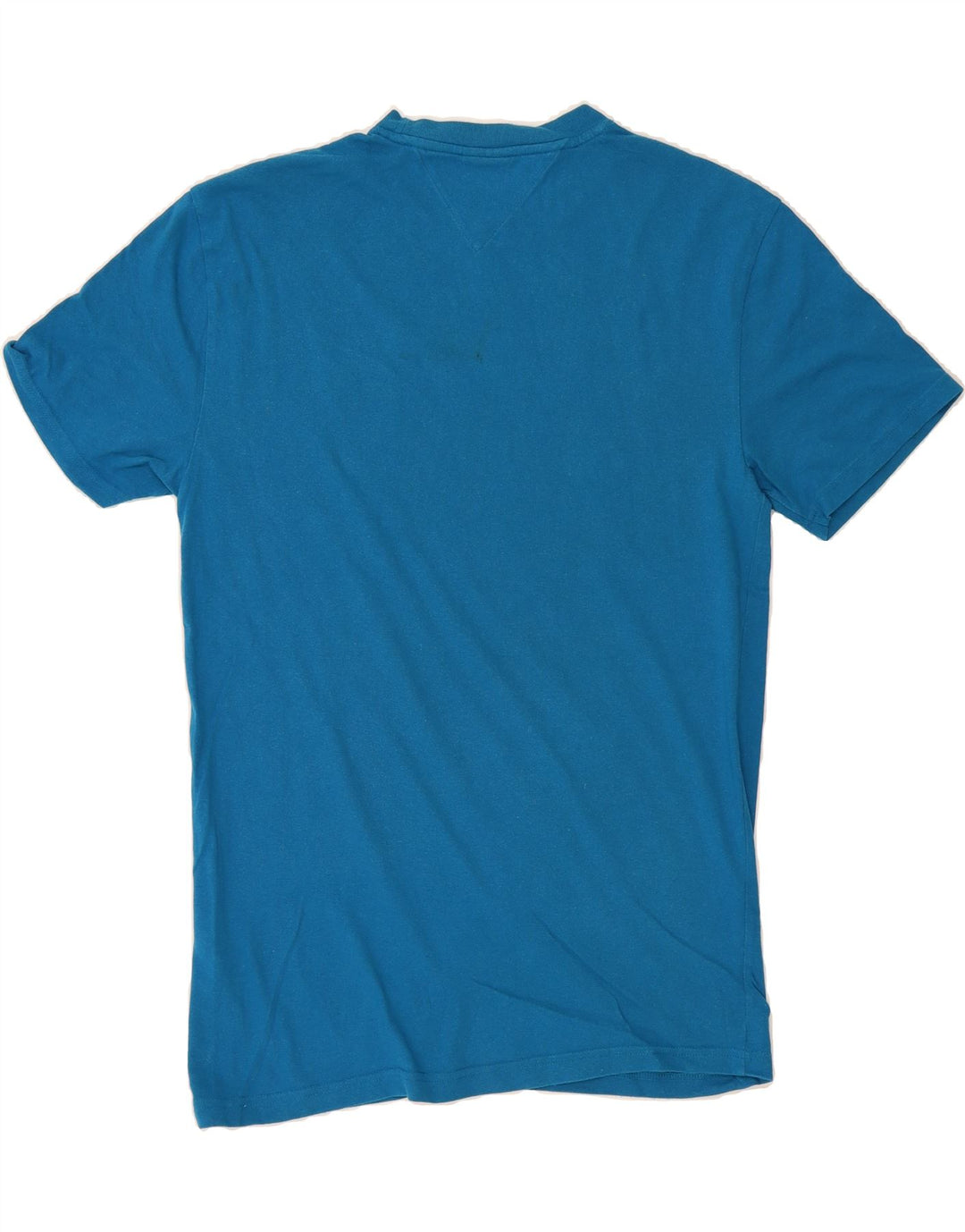 TOMMY HILFIGER Mens T-Shirt Top Small Blue Cotton Vintage Tommy Hilfiger and Second-Hand Tommy Hilfiger from Messina Hembry 