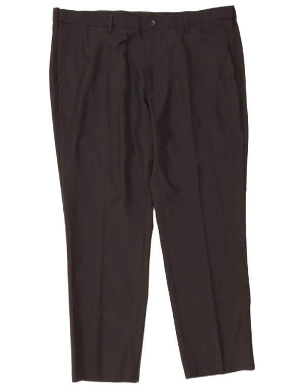 Marks & Spencer Herre Straight Regular Fit Suit Bukser W42 L31 Sort