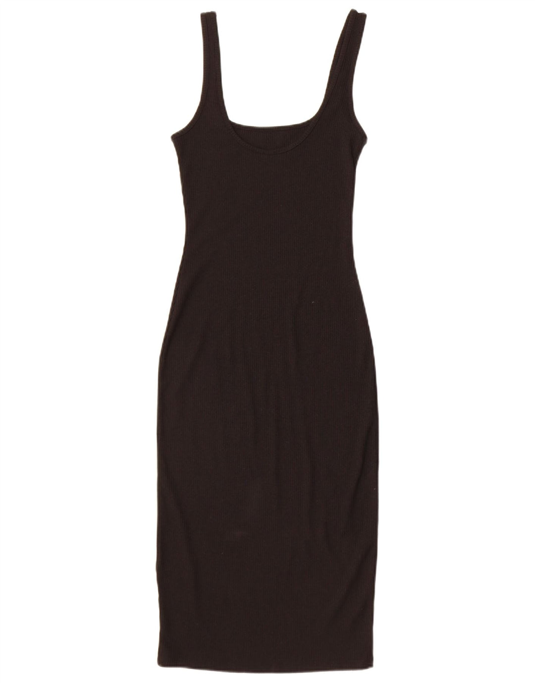 Topshop Womens Sleeveless Bodycon Dress UK 8 Small Black Polyester