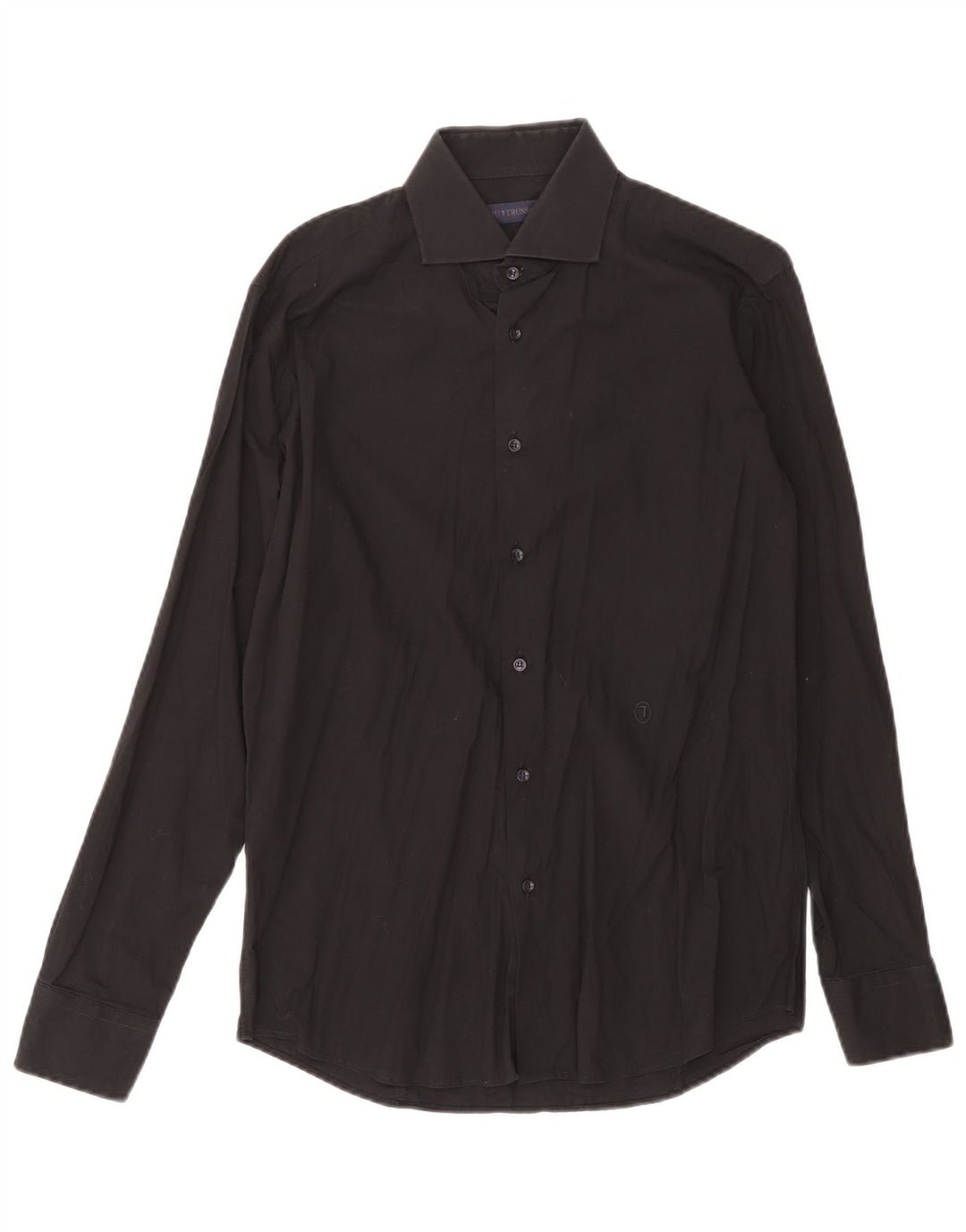 Trussardi Herreskjorte Str. 39 15 1/2 Medium Sort Bomuld