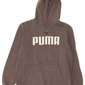 Puma Grafisk hættetrøje til mænd mellemgrå bomuld