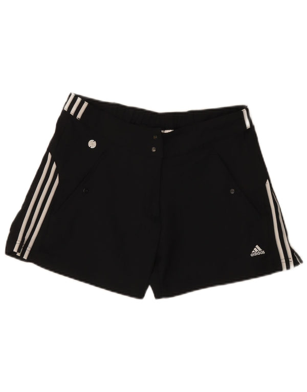 Adidas Womens Climalite Regular Sports Shorts UK 10 Small Black Polyester