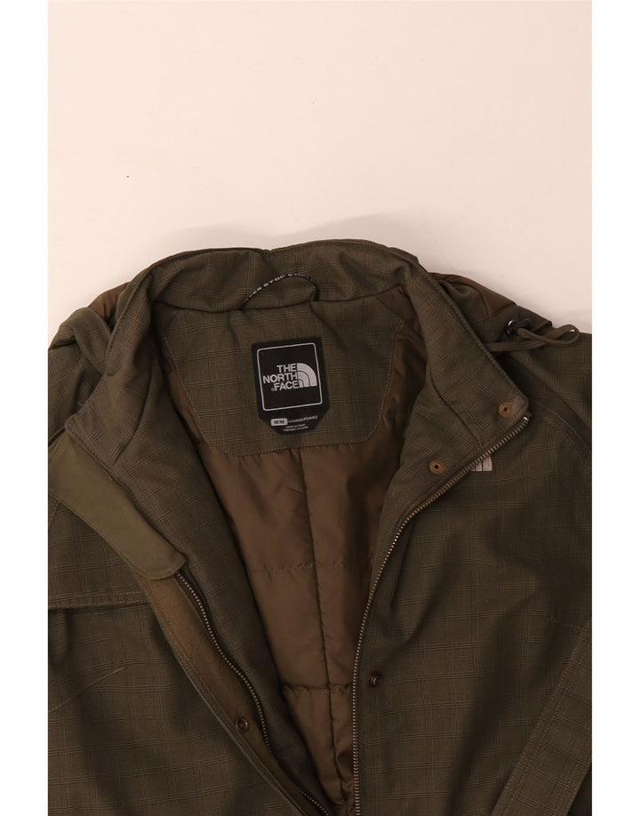THE NORTH FACE Vindjakke med hætte til kvinder UK 14 Medium Green Check