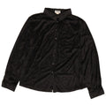 Trend Dame Skjorte Bluse UK 20 2XL Sort Polyester