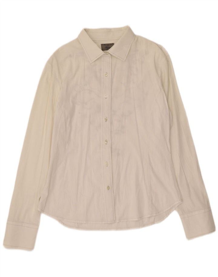 Replay Womens Grafisk skjorte UK 14 Large White Floral