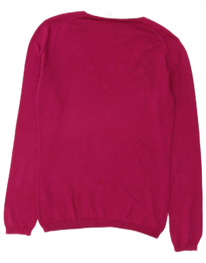 Lacoste Dame V-hals sweater Størrelse 34 Lille Pink Bomuld