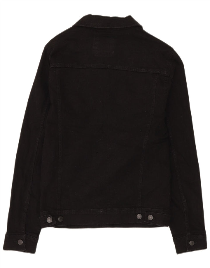 Zara Herre denimjakke UK 36 Small Black Bomuld