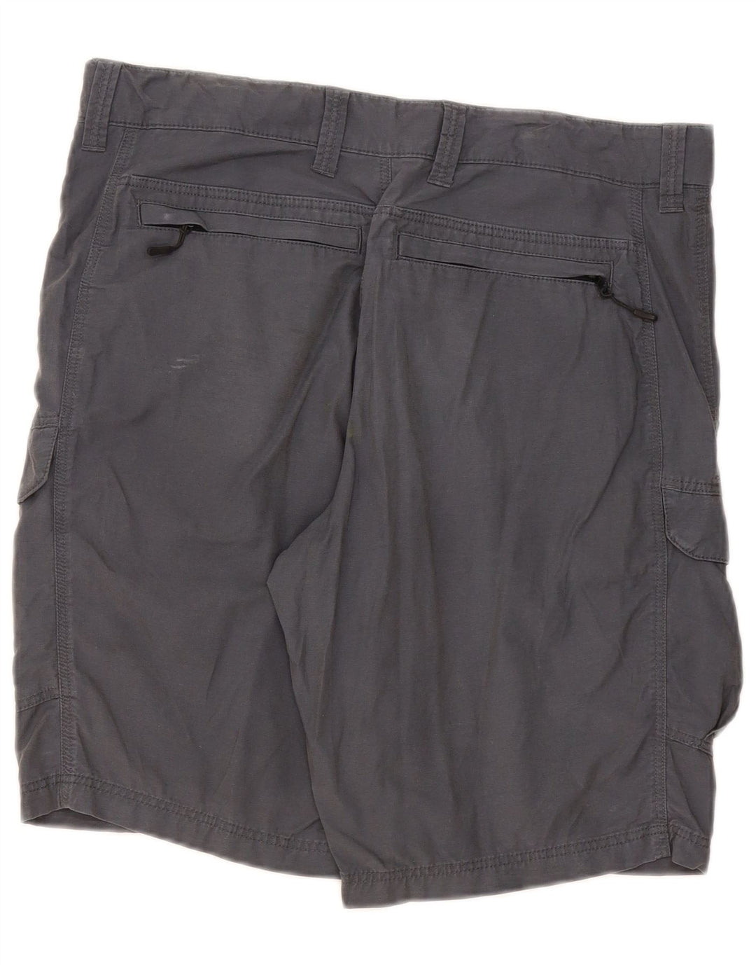 MARKS & SPENCER Herre Cargo Shorts W34 Large Navy Blue Bomuld