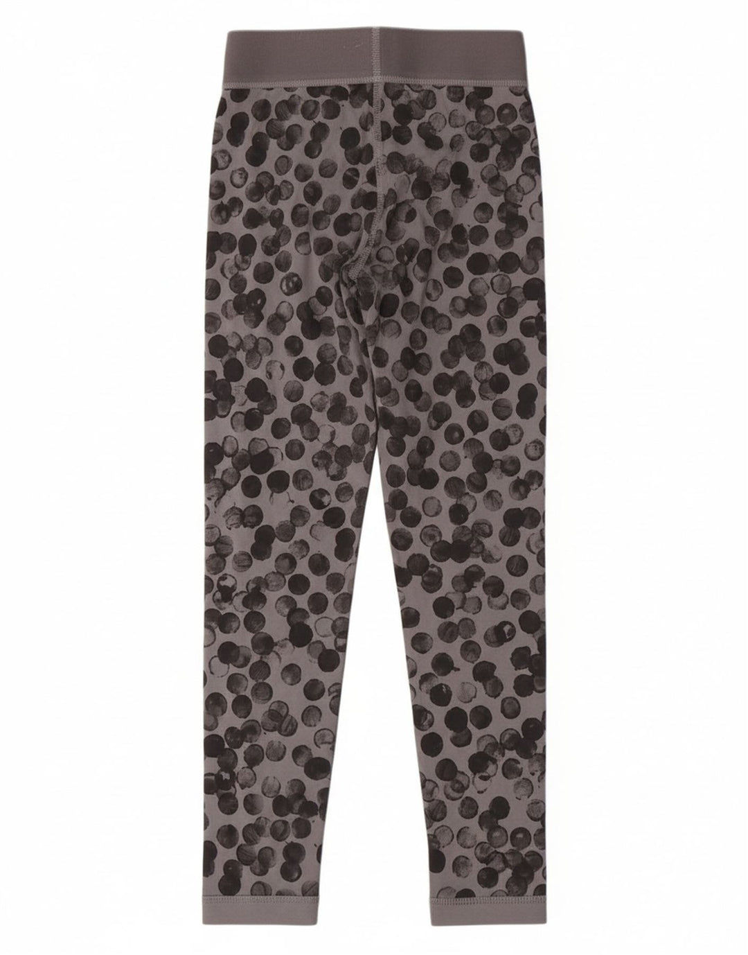 ADIDAS Girls Leggings 9-10 Years Grey Spotted Polyester