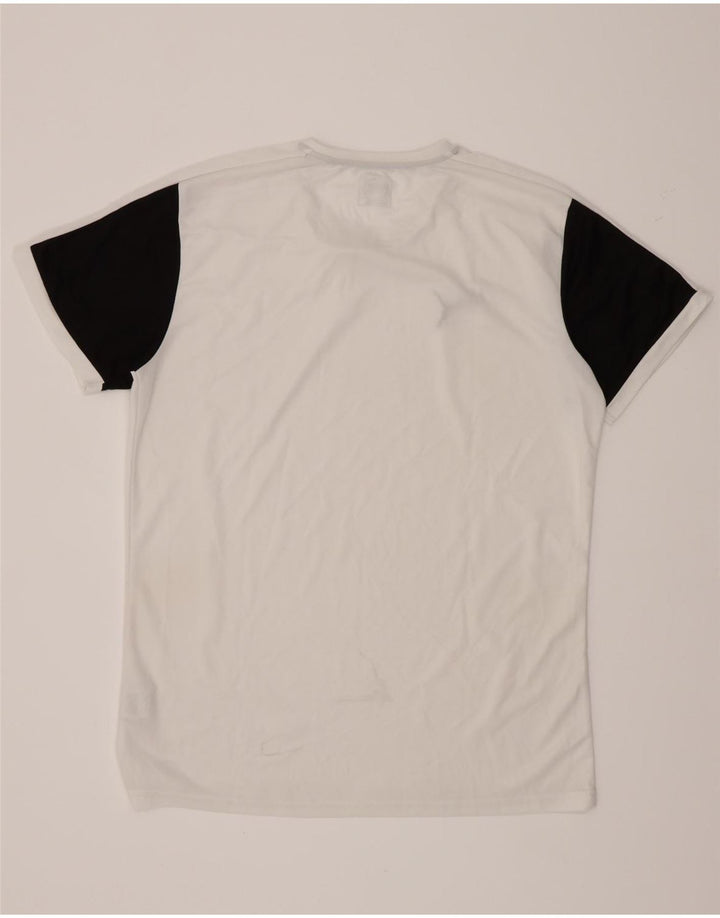 Puma Herre T-Shirt Top Stor Hvid Colourblock Polyester