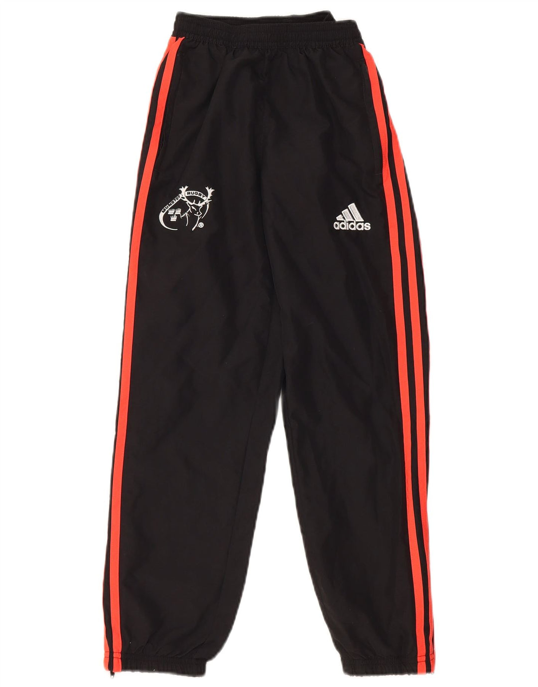 ADIDAS Boys Munster Rugby Træningsdragt Bukser Joggers 9-10 år Sort