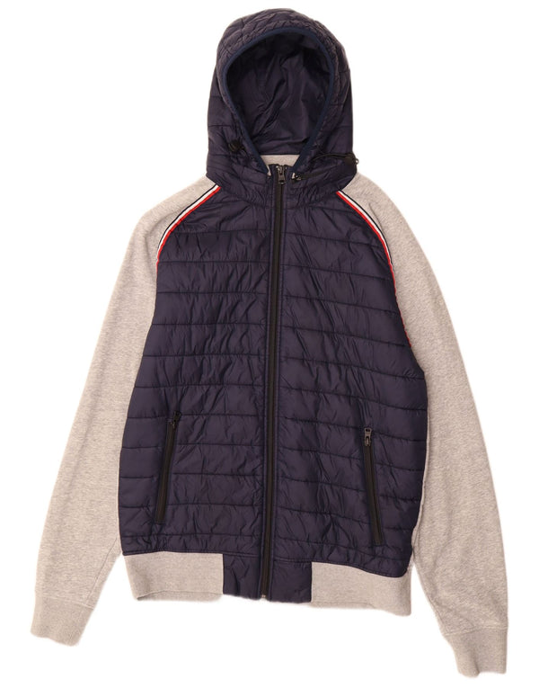 Tommy Hilfiger Herre Vintage Fit Træningsdragt med hætte Topjakke Large Navy Blue