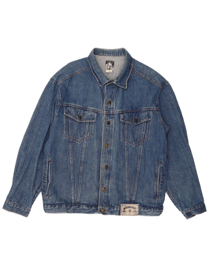VINTAGE Denimjakke til mænd UK 42 XL Blå Bomuld