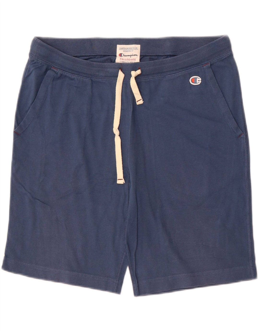 CHAMPION Mens Sport Shorts Small  Navy Blue Cotton